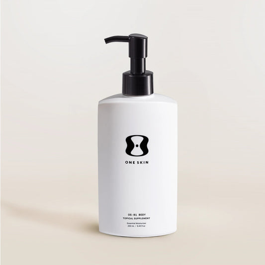 oneskin BODY OS-01 Peptide Topical Supplement & Skin Longevity Age Reversal Moisturizer | Safe for Sensitive Skin, Fragrance-Free, 250 mL / 8.45 oz