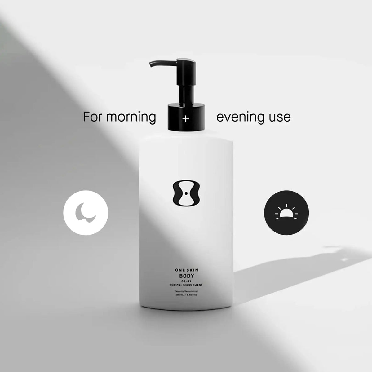 oneskin BODY OS-01 Peptide Topical Supplement & Skin Longevity Age Reversal Moisturizer | Safe for Sensitive Skin, Fragrance-Free, 250 mL / 8.45 oz